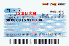 第246回 5等6本・6等4本当選!