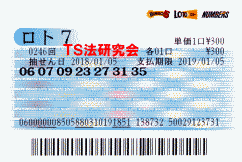 第246回 5等6本・6等4本当選!