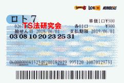 ロト7 第267回 5等5本・6等1本当選!
