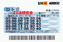 ロト６ 第1,102回　4等2本・5等27本当選！