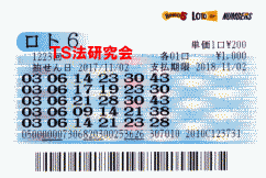 ロト6 第1,223回 5等12本当選!
