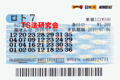 ロト7 第272回 5等4本・6等5本当選!