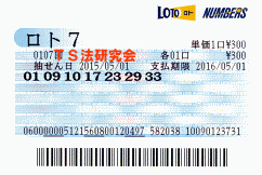 ロト7 第107回 5等4本・6等6本当選!