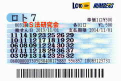 ロト7 第31回では4等1本・5等4本・6等10本当選!