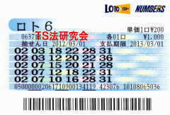 ロト6第637回では4等12本・5等77本当選!