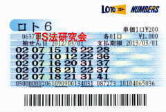 ロト6第637回では4等12本・5等77本当選!