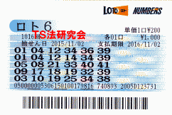 ロト6 第1,016回では5等7本当選!