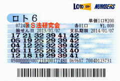 ロト6第724回では4等2本・5等1本当選!