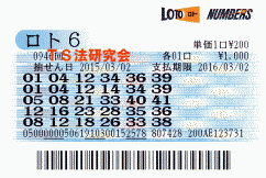 ロト6 第946回では5等5本当選!