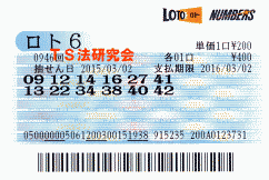 ロト6 第946回では5等5本当選!
