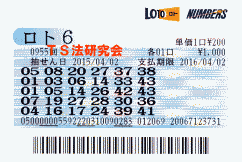ロト6 第955回では5等17本当選!