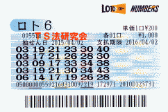 ロト6 第955回では5等17本当選!