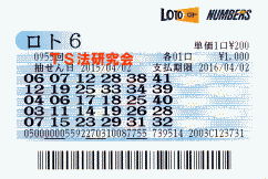 ロト6 第955回では5等17本当選!