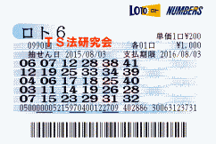 ロト6 第990回では4等1本・5等2本当選!