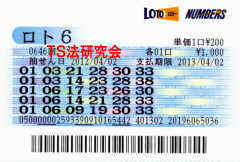 ロト6第646回では4等2本・5等45本当選!