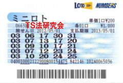 ミニロト第663回では4等14本当選!