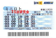ミニロト第663回では4等14本当選!