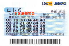 ロト6第690回では5等10本当選!