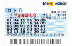 第610回 ロト6 平成23年11月24日抽選